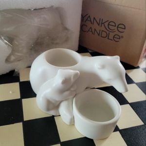 Yankee Candle Polar Bear ceramic tea  light  holder